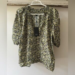 RAILS- NWT - Paris Blouse - chrysanthemum pattern
